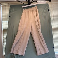 BDG Urban Outfitters Beige Corduroy Y2K Cargo Relaxed Pants Size Small