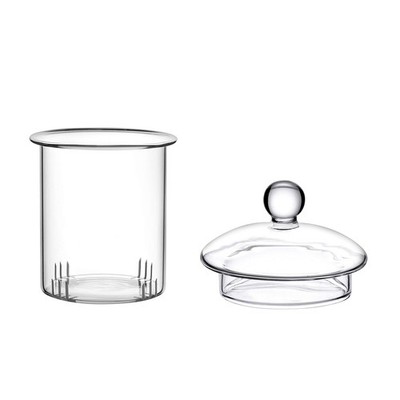 CnGlass Replacement Glass Tea Infuser with Lid for 20.3oz S, Clear 