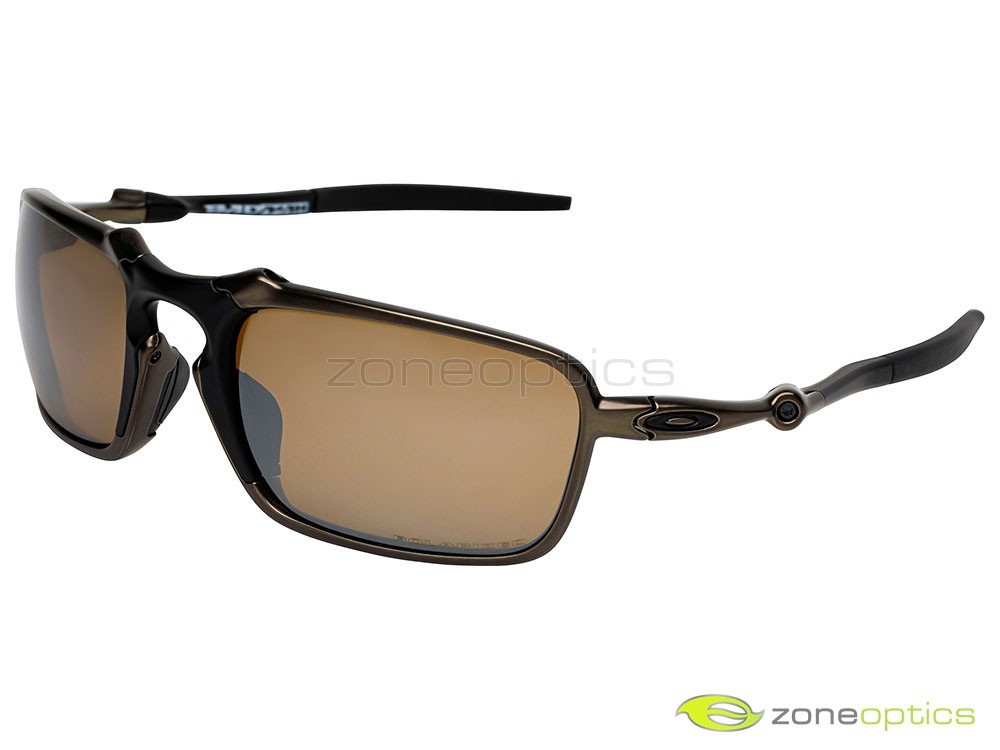 Oakley Badman Polarized Sunglasses OO6020-02 X Metal Pewter