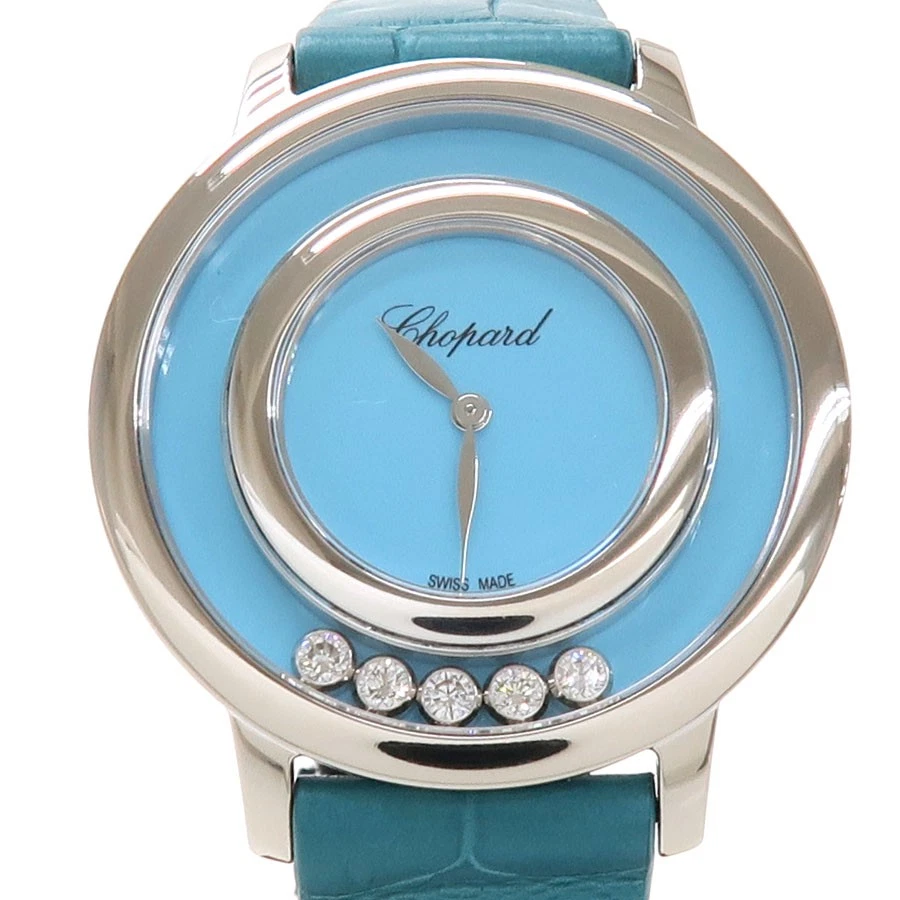 Chopard — Chopard Happy Diamonds 209729-1104 White Gold 32mm Quartz 2097 with Box #SNW176