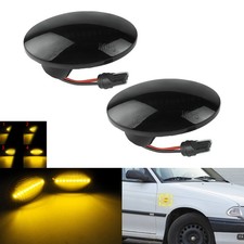 2x LED SEITENBLINKER Schwarz Linse für Opel Tigra S93 / Vauxhall Tigra MK I S93