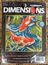 NEW Dimensions Koi Pond - NEEDLEPOINT KIT 7214 - Canvas , thread, needle