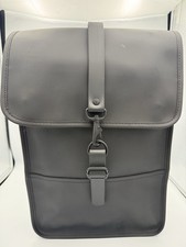 RAINS Mini Backpack Black Waterproof Buckle Closure Outer Pockets Casual Travel