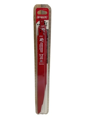 Diablo DS1208BFD5 12'' Bi-Metal Recip Blade for Thick Metal/Demolition, 5 Pack
