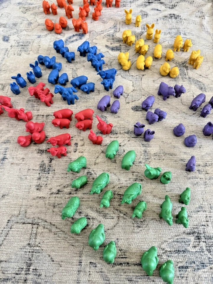 117 Contadores de Animales de Granja Aprendizaje Colores Clasificación Cerdo Caballo Pollo Etc. Foto 2 de 4