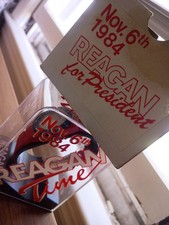 1984 Ronald Reagan Presidential Campaign Collectible Watch With Red Band.