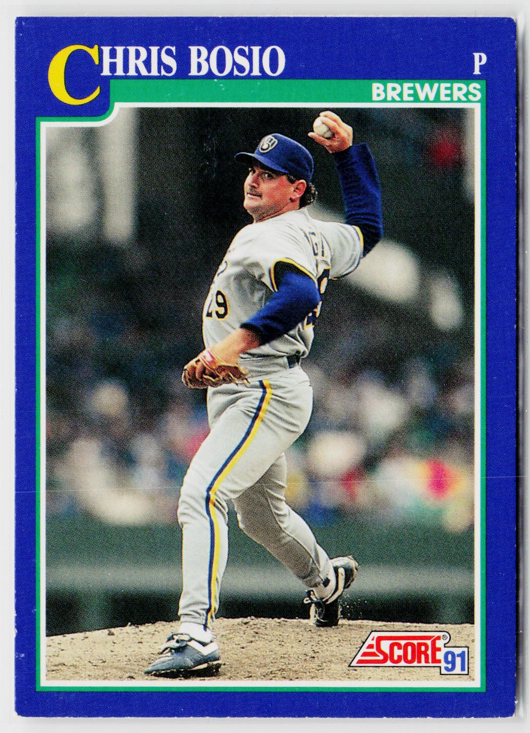 1991 Score #43 Chris Bosio