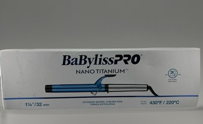 BaBylissPRO Nano Titanium Professional Curling Iron Extended Barrel - 1 1/4 inch