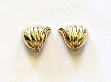 Orecchini stile clip tomo oro Christian Dior vintage grossi - designer - spedizione gratuita