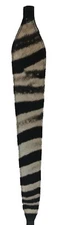 AFRICAN GENUINE FULL ZEBRA HIDE / SKIN RIFLE SLING - NEW - BLACK
