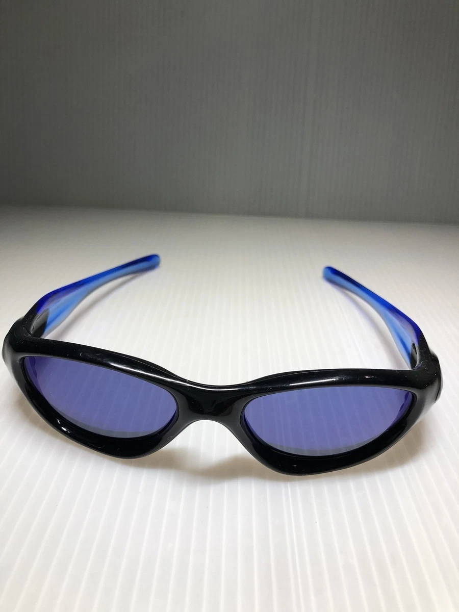 Vtg-Women's Oakley Four S Blue/grey Iridium Sunglasses-Needed Lenses-AS IS