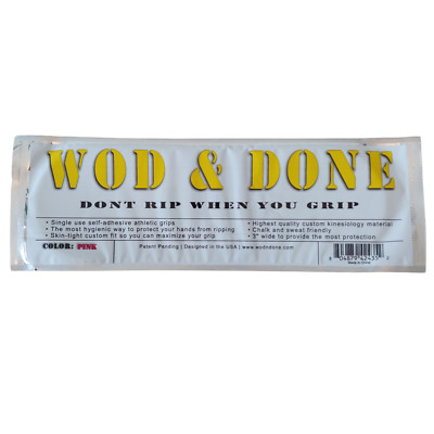 Wod & Done Hand Grips SelfAdhesive Athletic Grip Gym Lifting 2 Colors Availables