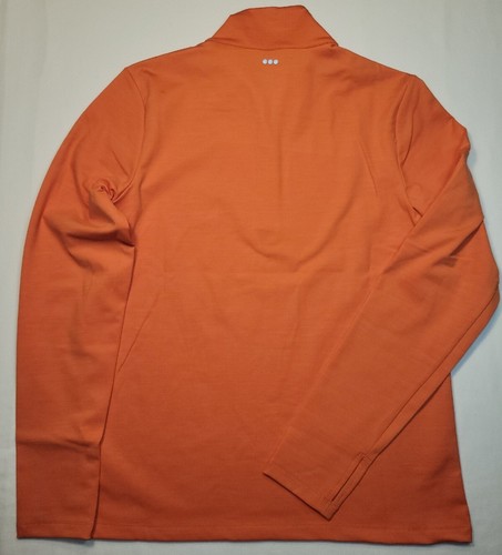 Saucony Women's Solstice 1/4 Zip Long Sleeve Color Ember Heather Orange Sz Small - Picture 11 of 13
