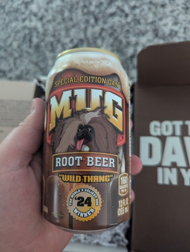 Mug Root Beer Wild Thang Mug Can LIMITED EDITION Promo New Rare Ugliest Dog Worl
