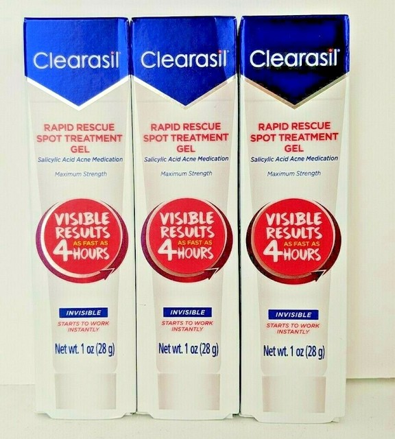 clearasil rapid rescue spot treatment gel