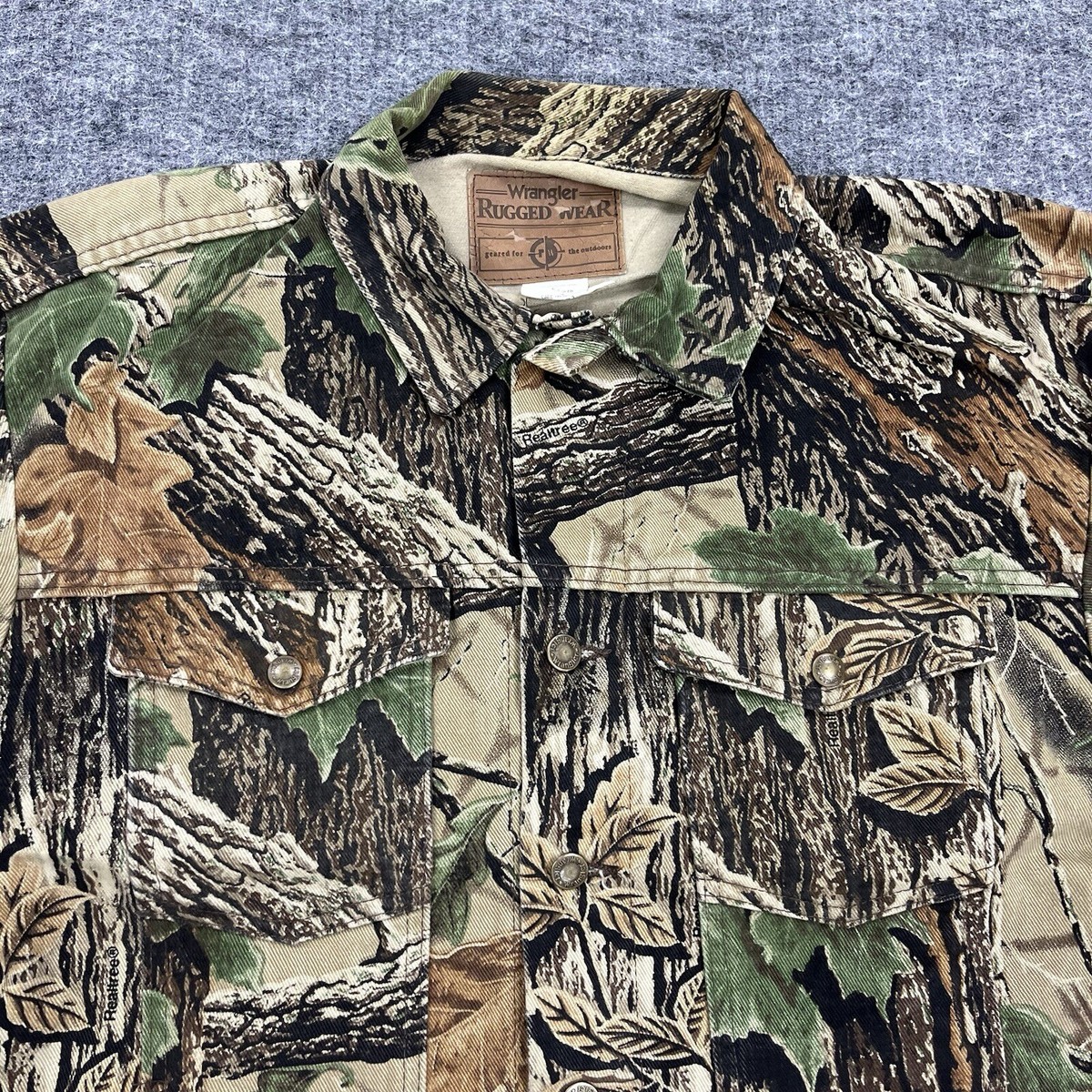 Veste Homme Renegade Action Equipment Vintage, Motif Rayures Tigre Camouflage, Taille L