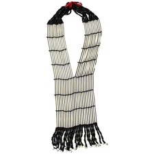 Sioux Woman's Chest Piece of Bone Shells Beads Family of Red Cloud Bandoleer