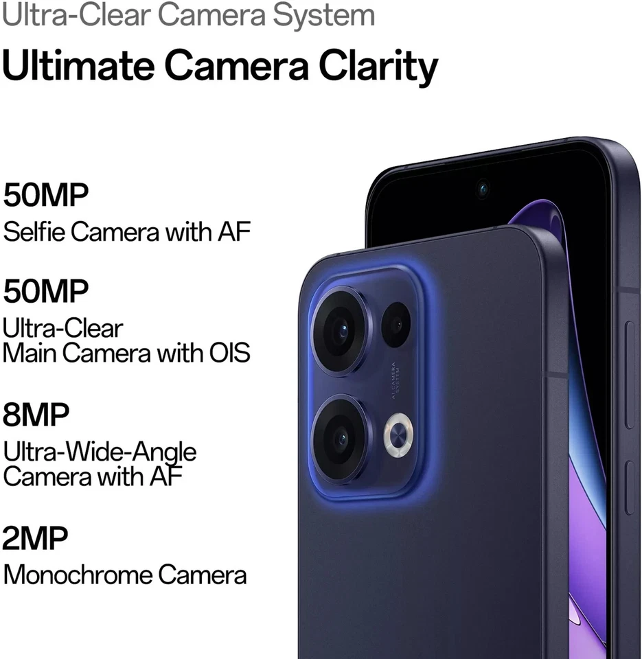 OPPO Reno 13 5G White 128GB 8GB RAM) Dimensity 8350 50MP Global Version. - image 4 of 4