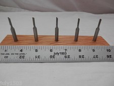 (5) 1/8" D Straight Bit Carbide Tipped Router Bit 1/4" Shank qw