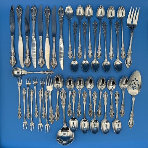 RAPHAEL by Oneida Distinction Deluxe Stainless HH Flatware Set 44 Pieces