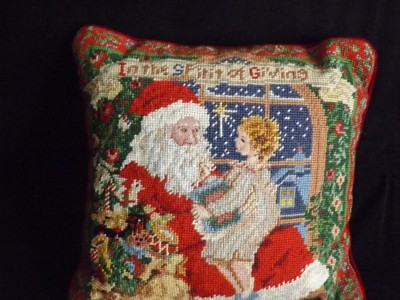 christmas needlepoint pillows