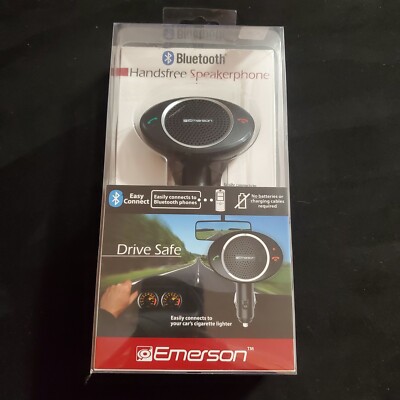 NEW Emerson Bluetooth Hands Free Car Speakerphone CK-2 Easy to Use Speaker Mic