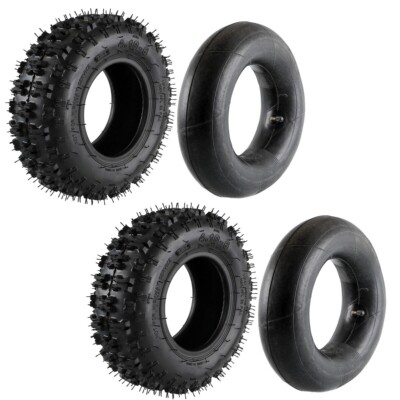 #ad #ad 2Pcs 4.10 6 Tire Tube 4.10x6 For Go Kart Snow Blower Mini Bike Lawn mower Buggy $74.08