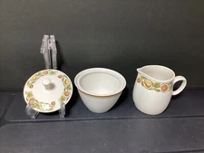 FRANCISCAN PICKWICK Creamer and Sugar Bowl Set (B22-112024)