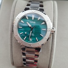 New Oris X Bracenet Aquis 36.5mm Steel Unisex Watch 01 733 7770 4137-07 8 18 05P 2