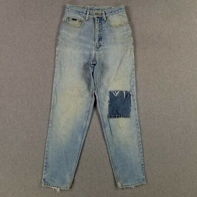 Super Vintage Texwood Jeans Size 28 Women's Distressed Destroyed 80s 90s Patched