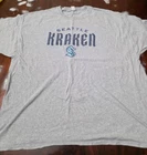 Men's Hanes SEATTLE KRAKEN Hockey T-Shirt - Size 3XL - Gray