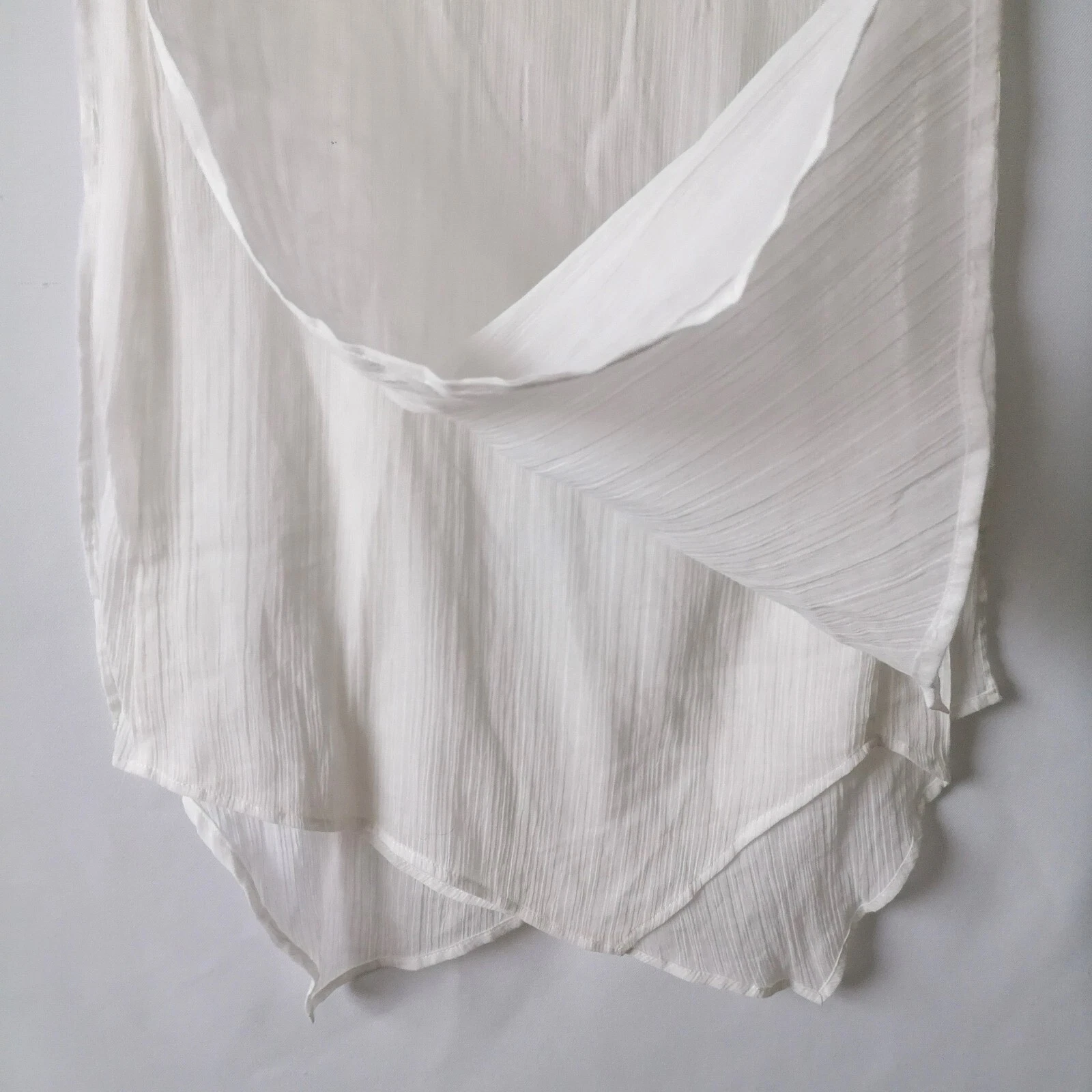 Mini abito donna Michael Michael Kors bianco monospalla popeline nuovo con etichetta taglia XS