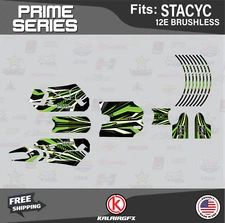 Graphics Kit for STACYC 12E Brushless Electric Bike (All Years) Prime - Green