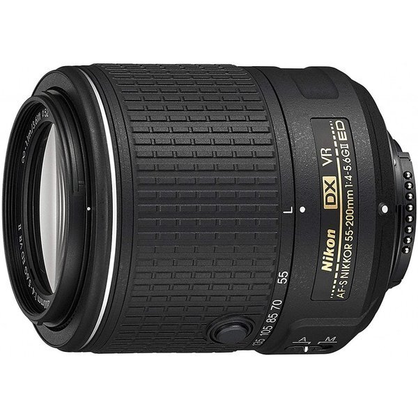 美品Nikon AF-S 55-200mm f/4-5.6G ED DX VR Nikon AF-S DX NIKKOR 55-200mm F4-5.6G ED VR II Telephoto Zoom Lens