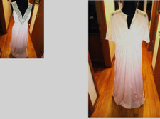 NOS-2 Pc Lingerie-Robe  Nightgown Peignoir set -Vanity Fair- lace trim -Sz 36