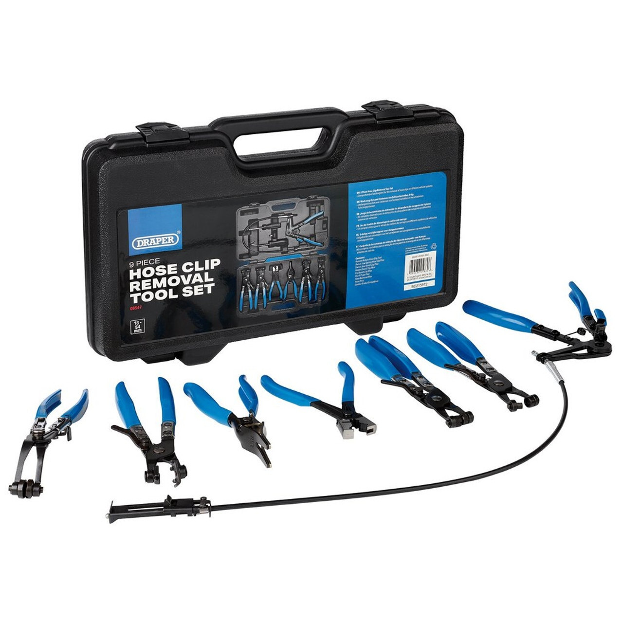 Draper Hose Clamp Pliers Tool Kit for Spring Loaded Clamps 08547