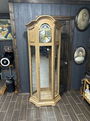 Original Kieninger Grandfather Clock No (0) Jewels Unadjusted Made In Germany