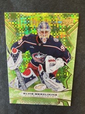 22-23 UD ICE Hockey Green SP Parallel 72 Elvis Merzlikins