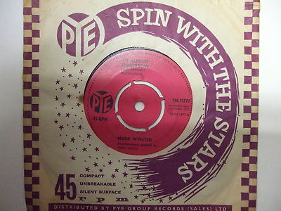 7N.15577 Mark Wynter - It's Almost Tomorrow / Music To Midnight - 1963