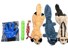 6pcs/Set Dog Toy Set Dog Chew Toys No Stuffing Squeaky Plush Dog Toy Free Ship.