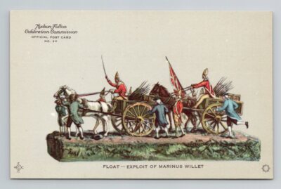 1909 Hudson Fulton Celebration Official Postcard 30 Exploit o Marinus Willet 12B