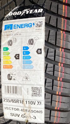 4x Goodyear Vector 4Seasons SUV G3 235/65 R18 110V XL M+S - NEU! (Ganzer Satz)