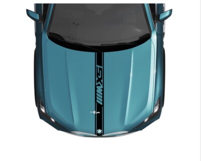 BMW X5 Hood and Sides M Custom Stripe Sticker Decal - Vinyl M Performance