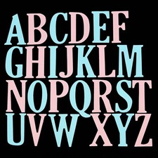 Large 5 cm Alphabet Metal Cutting Dies, All 26 Letters Set, Card Making I6