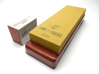 NANIWA CHOSERA Super Ceramics Stone SS-2000/#2000,w/Holder & Dressing Stone