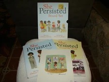 Chelsea Clinton Signed Print She Persisted 2 Books JSA #CC31773 Box Set Book