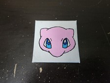 Handpainted Canvas Panel Magnet Mew  FAST SHIPPING  