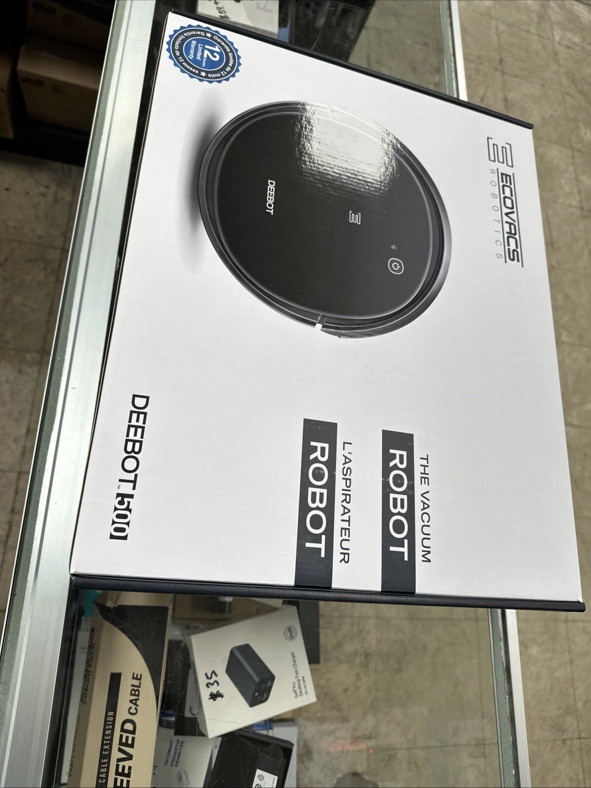 Ecovacs Deebot 500 Robotic Vacuum Cleaner - Black