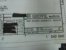 Grove Model TMS865B Hydraulic Truck Crane Air System Schematics Manual
