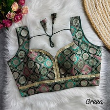 Saree Blouse Readymade Designer Sari Choli Indian Party Wear Bollywood Dress